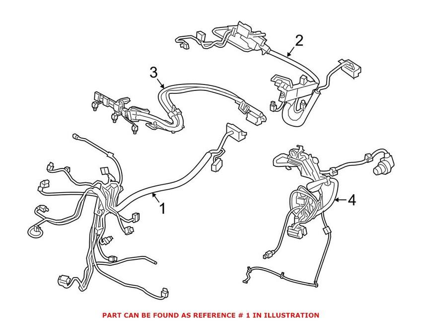 BMW Engine Wiring Harness 12518631656